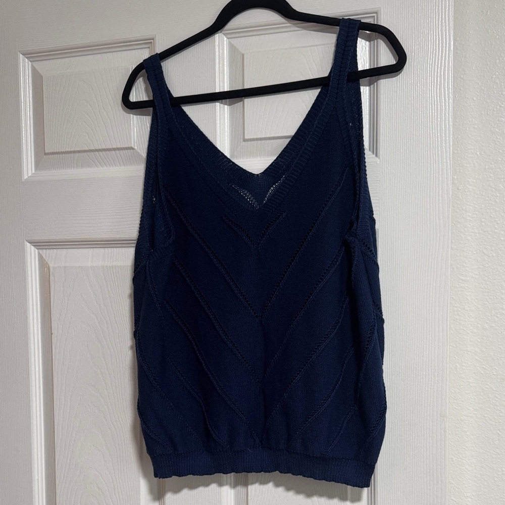 SHEIN Deep Blue Knit Camisole
